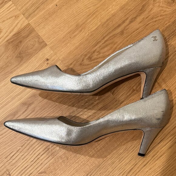 Chanel | Silver Pumps | Heels Shoes size 40.5 / 9.5 - Picture 5 of 15